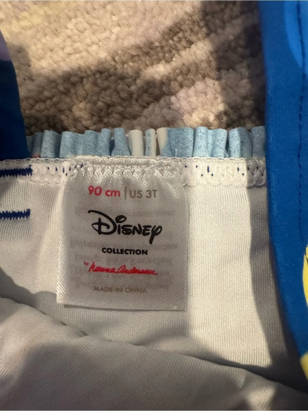 Disney Navy Blue Two-Piece Swim Set with Multi-Color Mouse Print